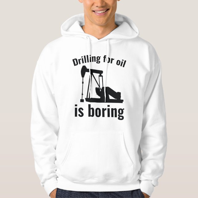 Oljeborrning Hoodie (Framsida)
