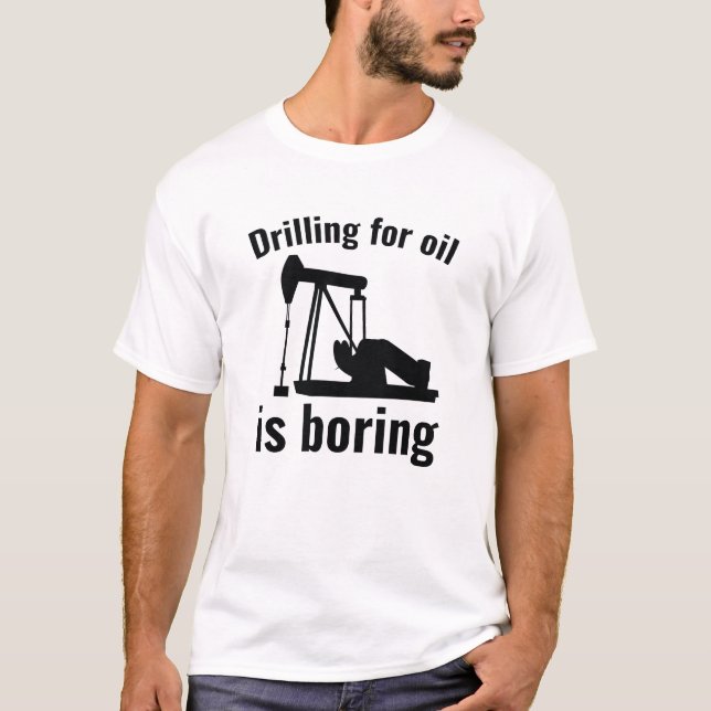 Oljeborrning T Shirt (Framsida)