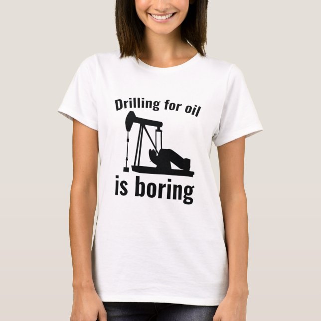 Oljeborrning T Shirt (Framsida)