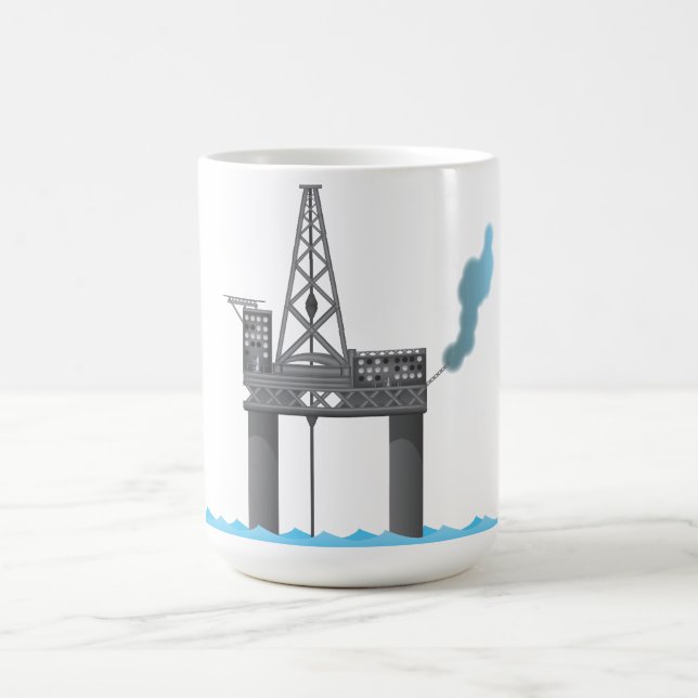 Oljeborrplattform Kaffemugg (Center)