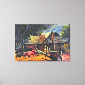 Oljeextraktor: Raja Ravi Varma Painting Canvastryck