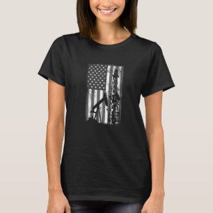 Oljefält Us Flagga Fracking - Fracker Oil Drilling T Shirt