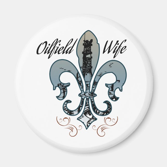 Oljefältsfru Magnet (Framsidan)