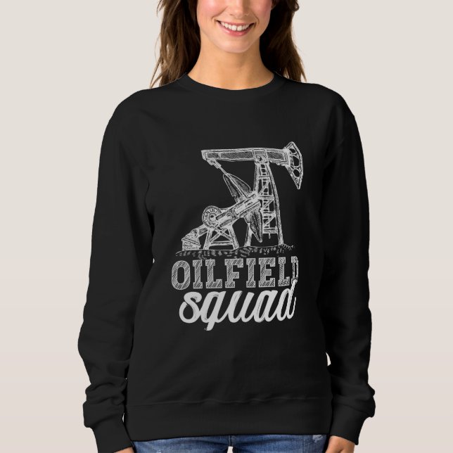 Oljefältsgänget Fracking Fracker Oljeborrning T Shirt (Framsida)