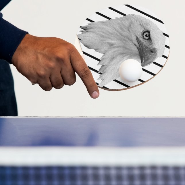 Oljefärgämnet örn Ansikte. Pingisracket (Insitu)
