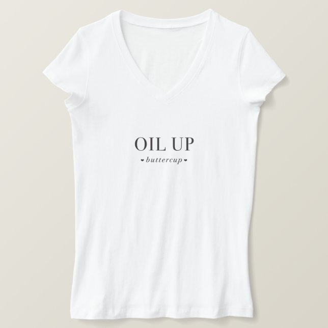 Oljekupknapp Tee (Design framsida)
