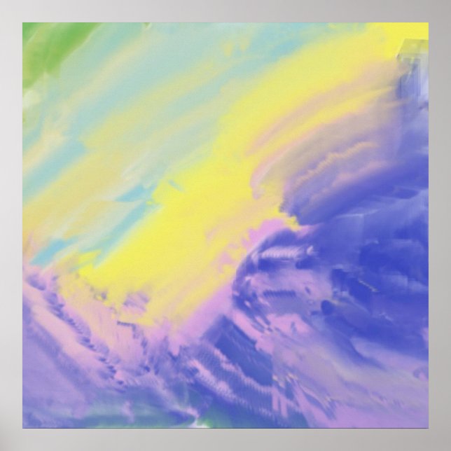 oljemålning av abstrakt poster (Framsidan)