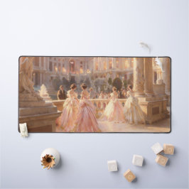 Oljemålning av Victorian Ballroom Ladies skrivbord