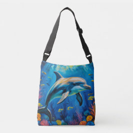 Oljemålning Dolphin Axelväska