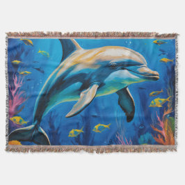 Oljemålning Dolphin Filt