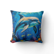 Oljemålning Dolphin