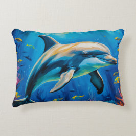 Oljemålning Dolphin Prydnadskudde
