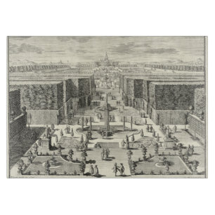 Oljemålning Fontän vid Garden of Versailles