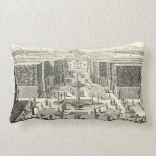 Oljemålning Fontän vid Garden of Versailles Lumbarkudde