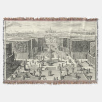 Oljemålning Fontän vid Garden of Versailles