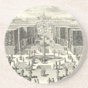 Oljemålning Fontän vid Garden of Versailles Underlägg