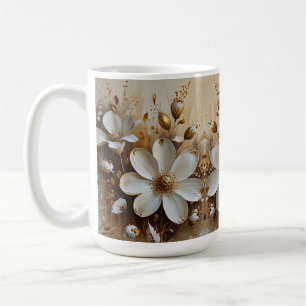 Oljemålning för Blommigt av elegant Abstrakt med G Kaffemugg