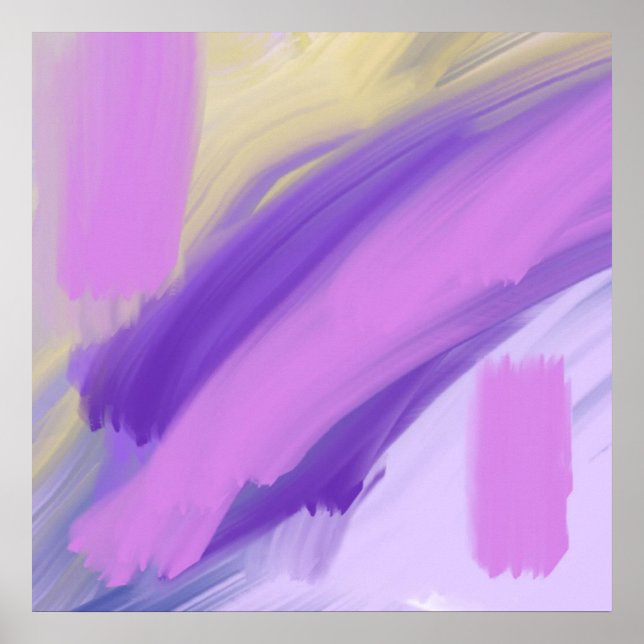 oljemålning för färgstark abstrakt poster (Framsidan)