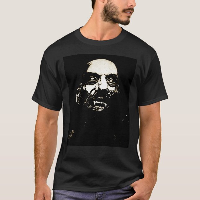 Oljemålning för Sid Haig Tee Shirt (Framsida)