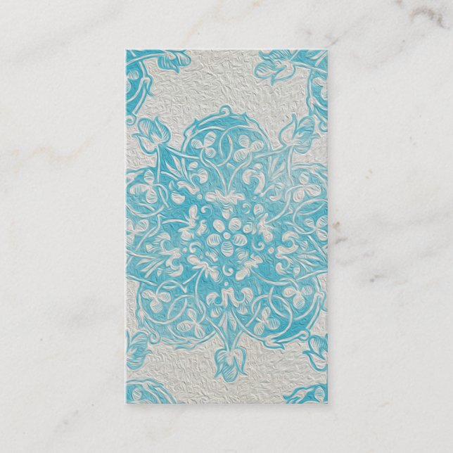 Oljemålning för vintageDeco stjärna Visitkort (Framsida)