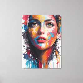 Oljemålning Girl Saatchi Art Canvastryck