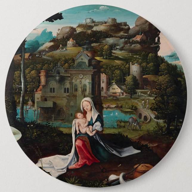 Oljemålning kärlek trämur konst knapp (Framsida)