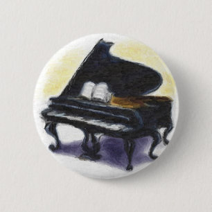 Oljemålning: Mitt piano Knapp