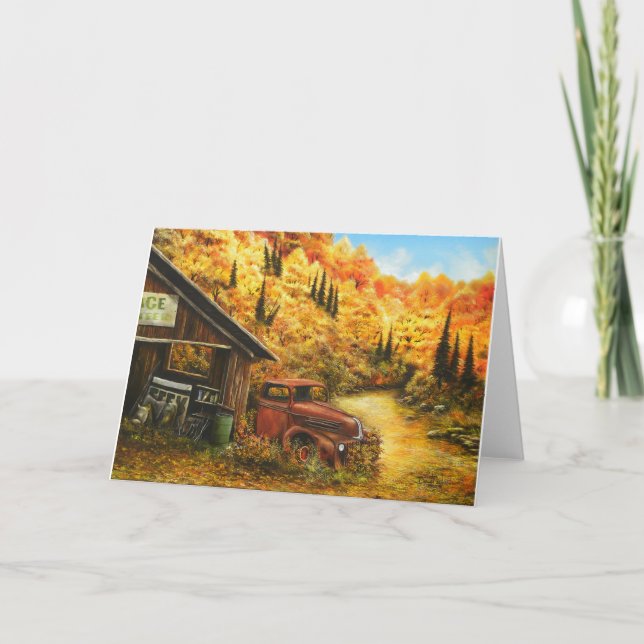 Oljemålning~ som avgås på hälsningkort helgkort (Framsida)