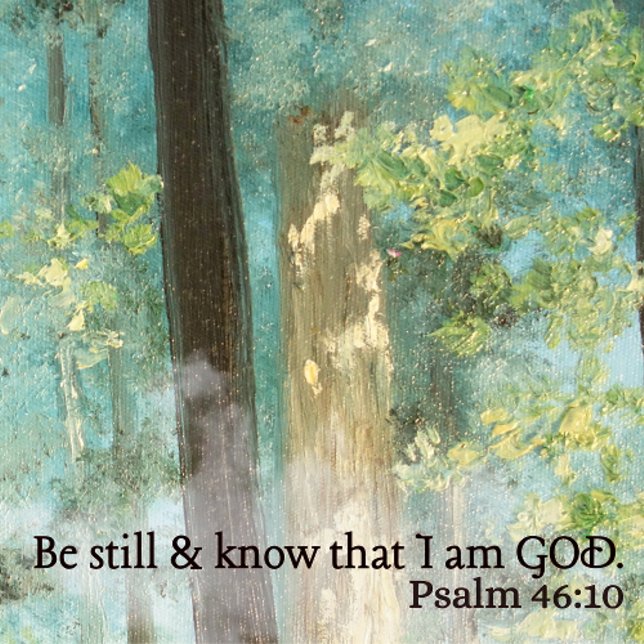 Oljemålning stil Kaffe Mugg Psalm 26:10 (Psalm 46:10 look forward to mornings sipping coffee in this relaxing, beautiful mug.)