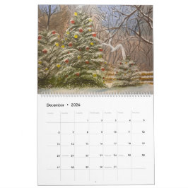 Oljemålningar av Gary Poling 24 månader Kalender