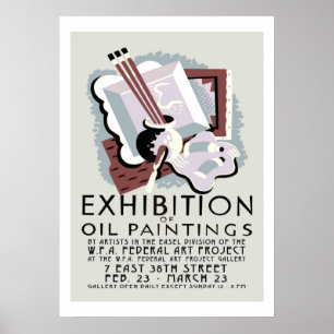 Oljemålningar Utställning Poster