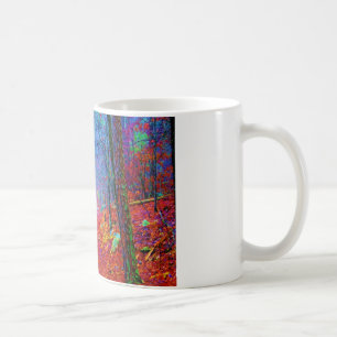 Oljemålningen Black Light Forest Kaffemugg