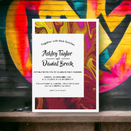 Oljemålningen Bröllop i den moderna Contemporaryns Inbjudningar