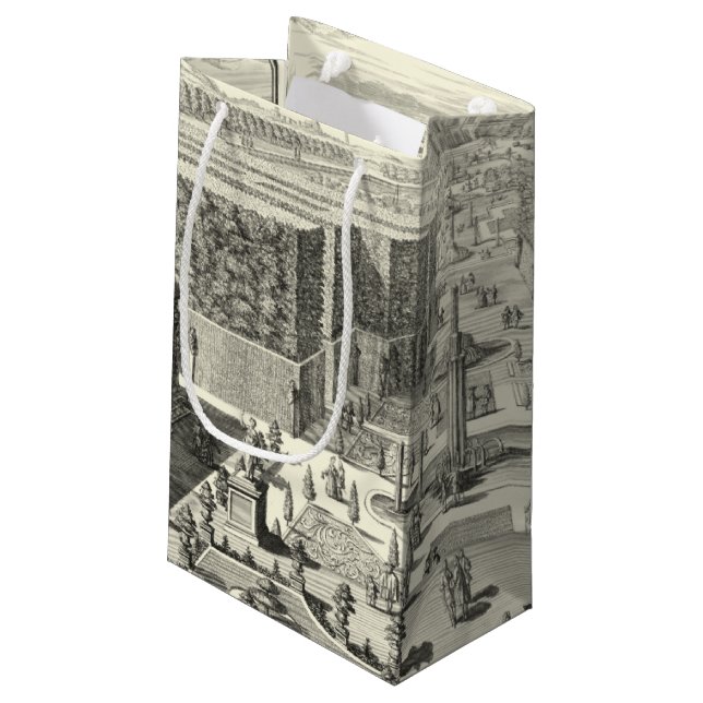 Oljemålningen Fontän i Garden of Versailles (Baksidan Vinklad)