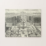 Oljemålningen Fontän i Garden of Versailles Pussel<br><div class="desc">Paul Decker lockar en svart och vit oljemålning av fontän i Versailles trädgård. Decker var en arkitektonisk lärling på 1600-talet. Han tog fram ett antal formgivningar som publicerades i ett bok,  inklusive detta. Om man känner någon som njuter av vackert konstnärliga arkitektoniska omdömen skulle det göra en perfekt gåva!</div>