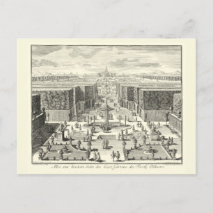 Oljemålningen Fontän i Garden of Versailles Vykort