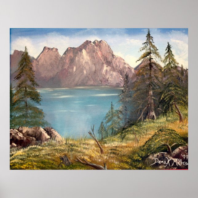 oljemålningen germanberg poster utskrift (Framsidan)