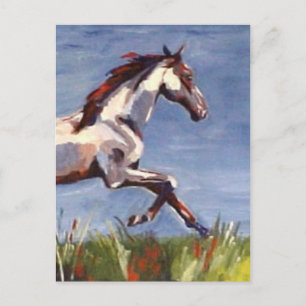 Oljemålningen Horse Galloping Vykort
