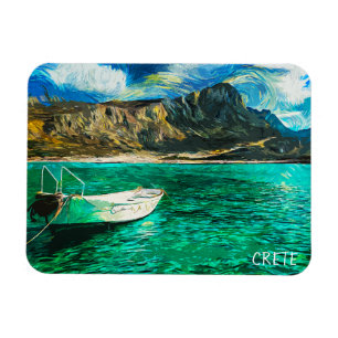 Oljemålningen Kreta i Grekland Magnet