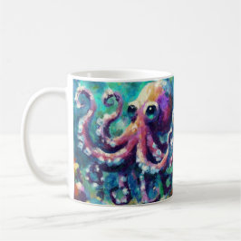 Oljemålningen Nautical Beach för havskräfta Kaffemugg