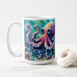 Oljemålningen Nautical Beach för havskräfta Kaffemugg