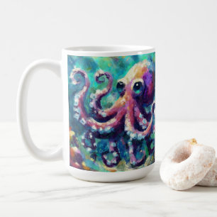 Oljemålningen Nautical Beach för havskräfta Kaffemugg