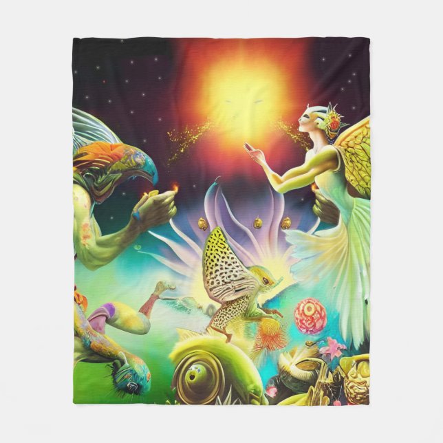 Oljemålningen Tidpunkt för återkommande Fleecefilt (Framsidan)