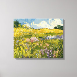 Oljemålningen Van Gogh-Stil av Wildblomsängen Mead Canvastryck