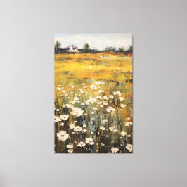 Oljemålningen Wildblomsskugga på Canvas