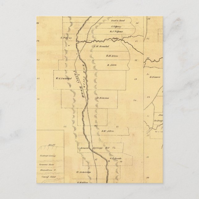 Oljemark i lera Bäck Vykort (Framsida)