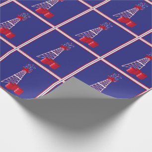 Oljeplattformborrtorn med trummagod jul presentpapper