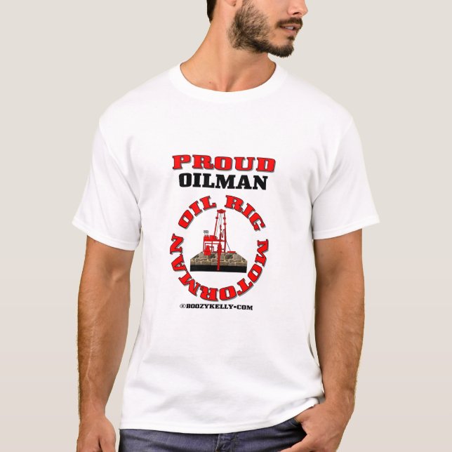 OljeplattformMotorman, T-tröja, oilfielddräkt, T-shirt (Framsida)