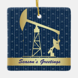 Oljepump Jack jul Julgransprydnad Keramik