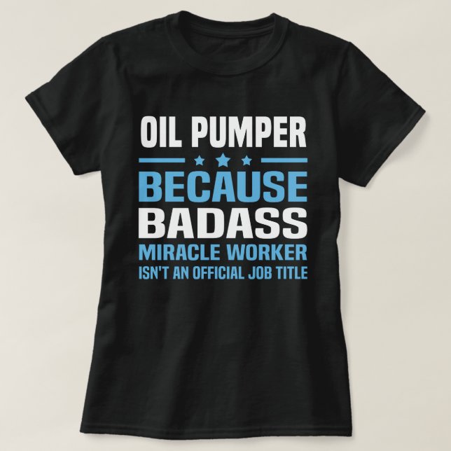 Oljepumper T Shirt (Design framsida)